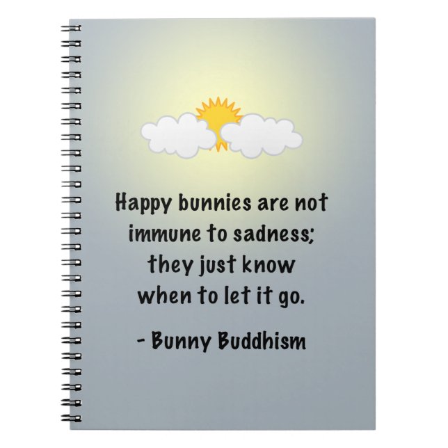 Bunny Buddhism "Let It Go" Notebook (Front)