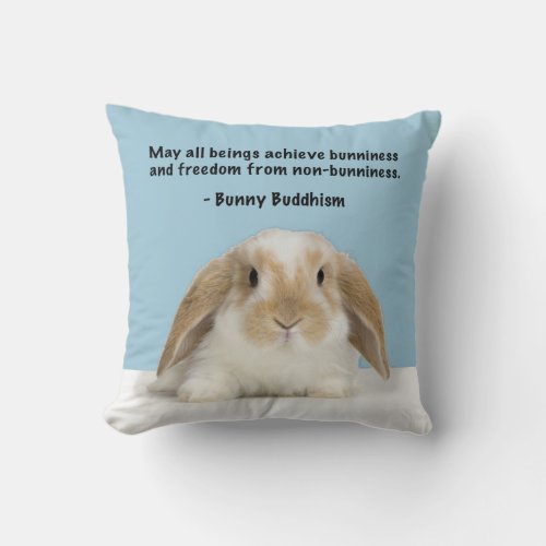 Bunny Buddhism Lop Bunny Pillow
