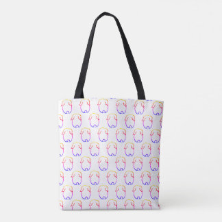 Bunny Bun Multicolor Tote Bag