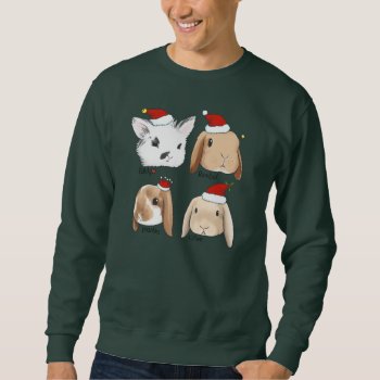 Bunny Bunch Christmas Sweater by eddyrambo at Zazzle