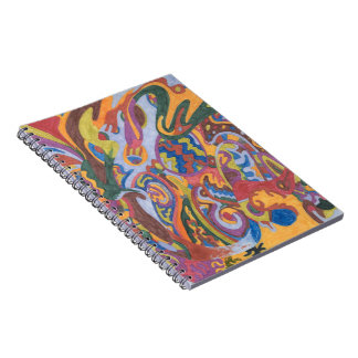"Bunny Bunny Hop Hop" original abstract Notebook