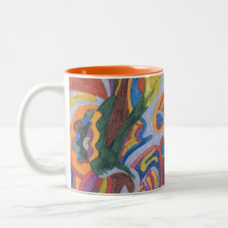 Bunny Bunny Hop Hop Two-Tone Coffee Mug