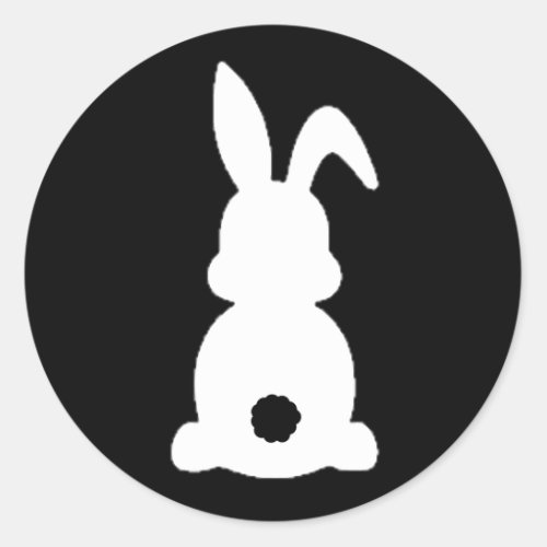 Bunny Butt Easter Classic Round Sticker
