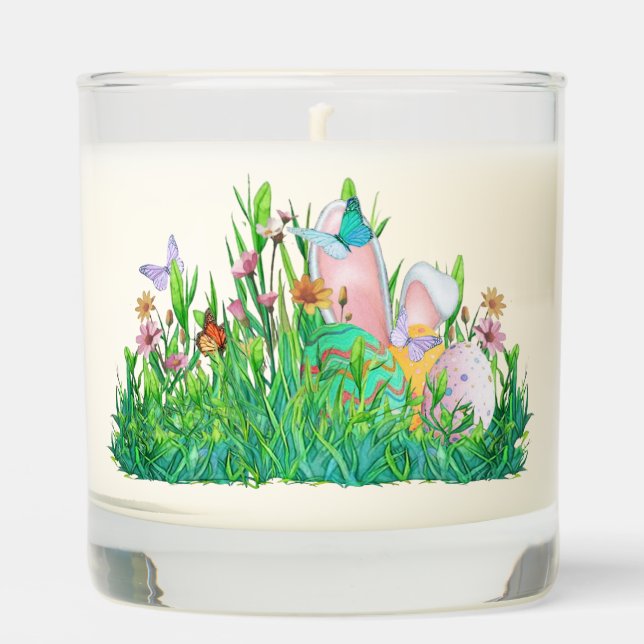 Bunny & Butterflies Scented Candle (Front)