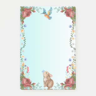 Bunny, Butterfly, Bird & Red Roses  Post-it Notes
