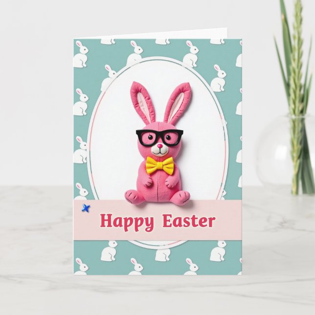 Bunny Celebration Holiday Card (Front)