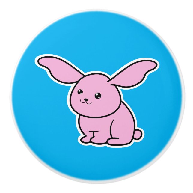 Bunny Ceramic Knob (Front)