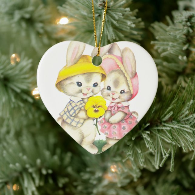 Bunny  ceramic ornament (Tree)