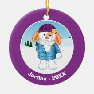 Bunny Ceramic Ornament