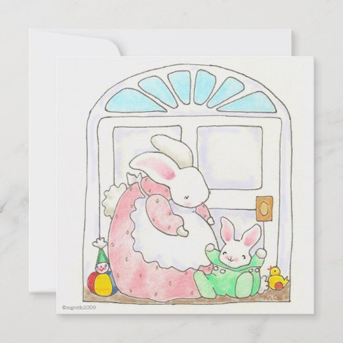 bunny change of address card personalized announcements