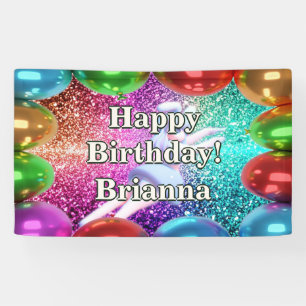 Bunny Cheerleader Personalized character birthday Banner