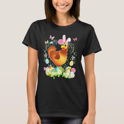Bunny Chicken Happy Easter Day Lover Egg Hunt Love T_Shirt