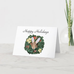 Bunny Christmas Holiday Card