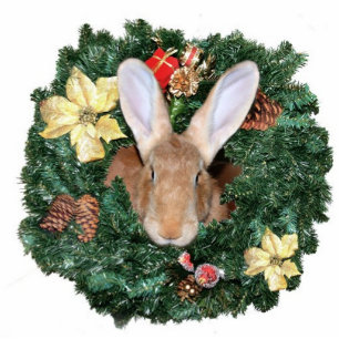 Bunny Christmas ornament