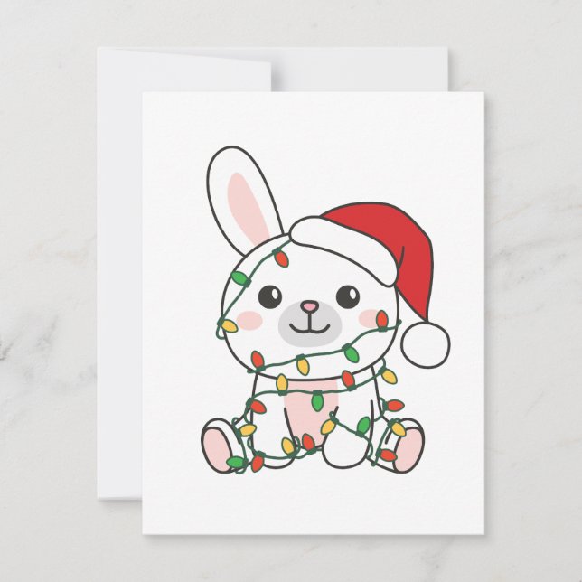 Bunny Christmas Winter Animals Holiday Bunnies (Front)