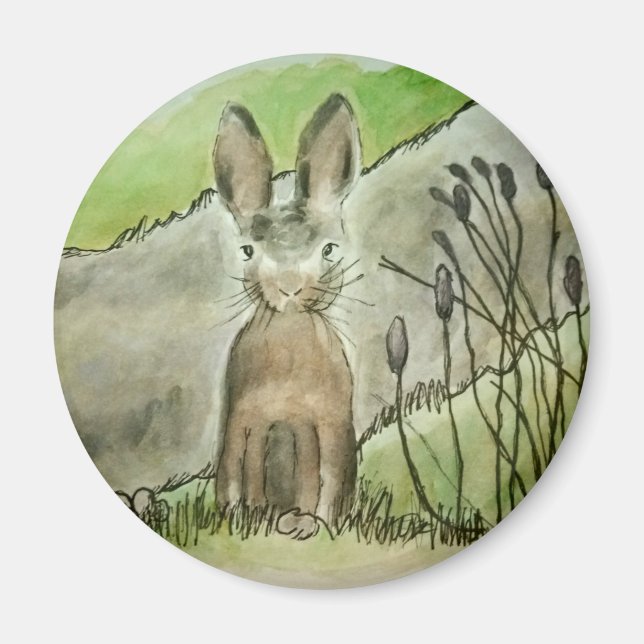 Bunny circle magnet (Front)