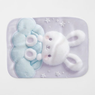 Bunny Cloud Cuddles Burp Cloth