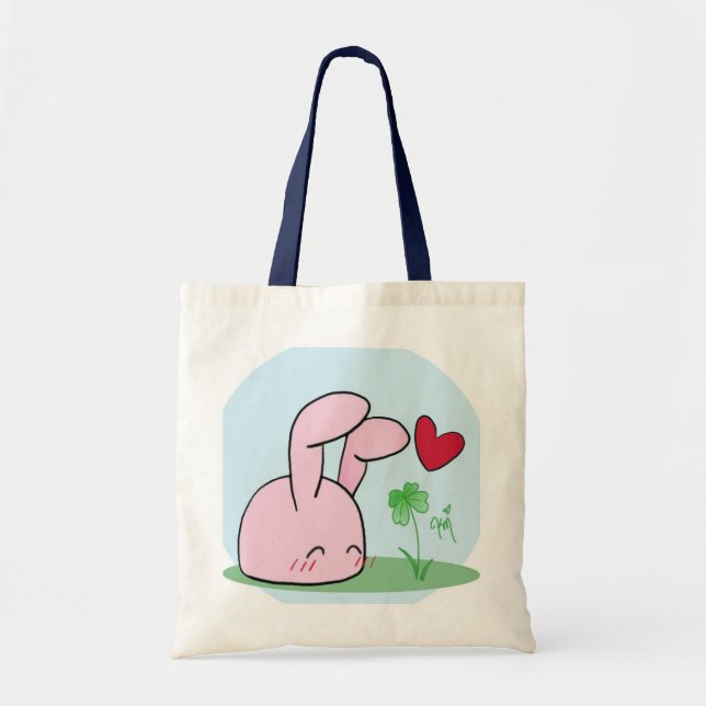 Bunny Clover Tote Bag (Front)
