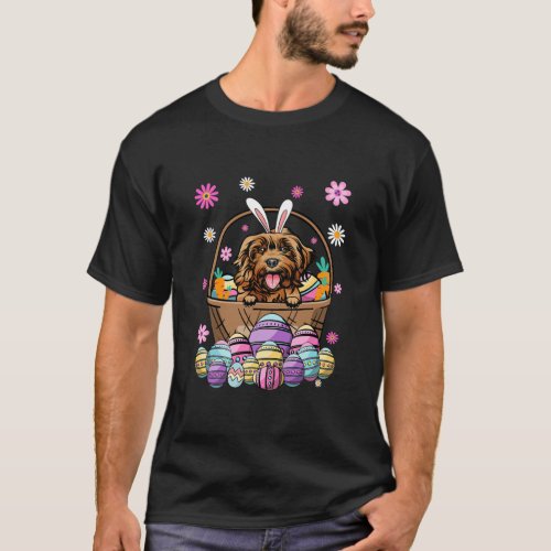 Bunny Cockapoo Dog Happy Easter Day Lover Egg T_Shirt