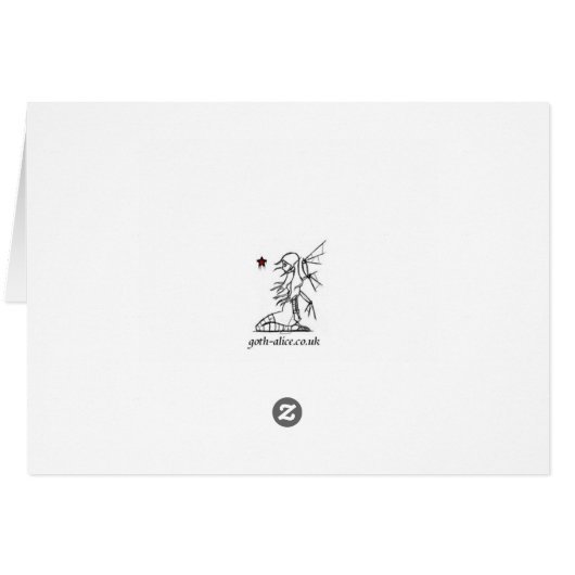 Bunny Comic Card - punchline inside (Back Horizontal)