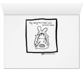 Bunny Comic Card - punchline inside (Inside Horizontal (Bottom))