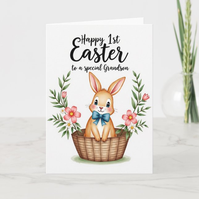 Bunny Congrats Celebration Card (Front)