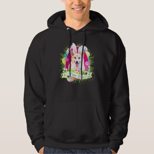 Bunny Corgi Dog Happy Easter Day Egg Hunt Lovely C Hoodie