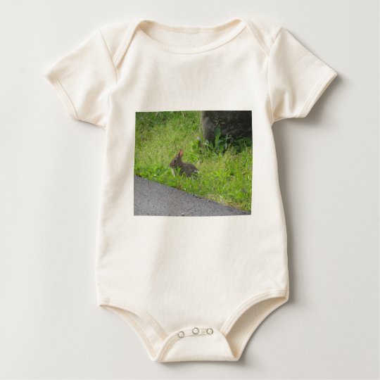 Bunny Croses Street Baby Bodysuit
