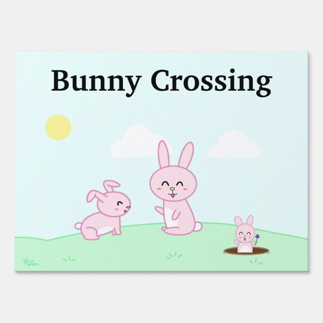 Bunny Crossing Sign (Front)