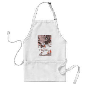 Bunny Cuts Birthday Cake Adult Apron