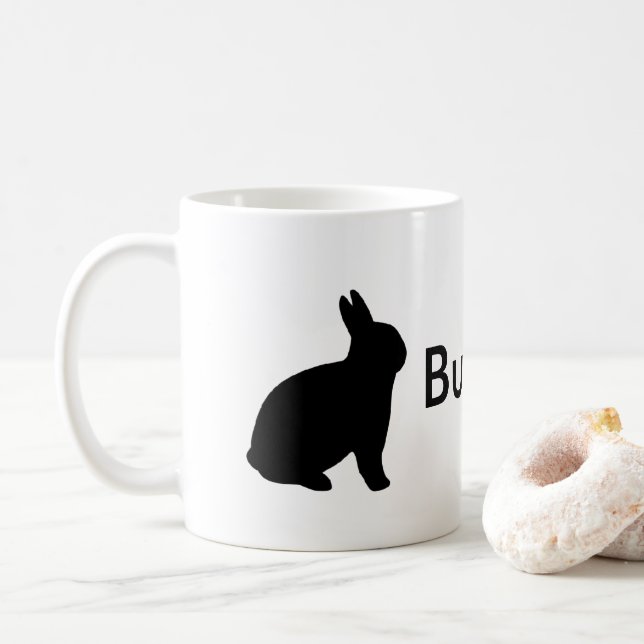 Bunny Dad Rabbit Funny Personalize Coffee Mug (With Donut)