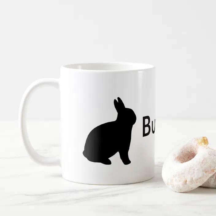 The BunnyFather Mug Funny Black Coffee Cup For Rabbit Lovers Bunny Dad Mug 