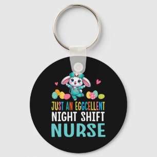 Bunny Dance Easter Eggs Just An Eggcellent Night S Keychain