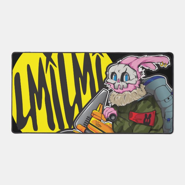 Bunny Desk Mat (Front)