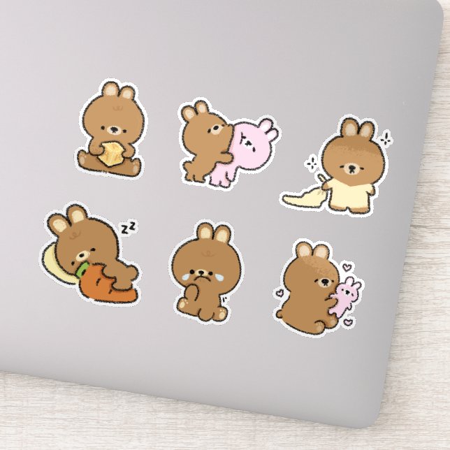 Bunny Doodle Sticker (Detail)