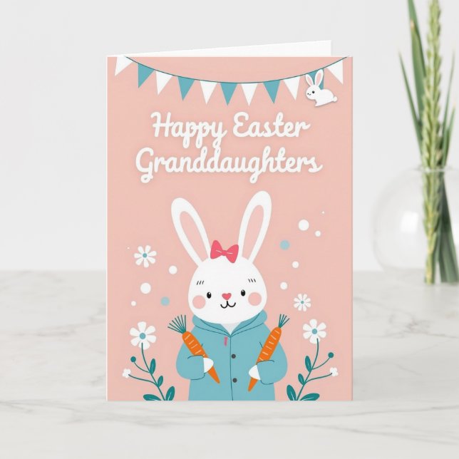 Bunny Dots Easter Card (Front)