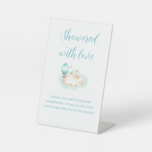 Bunny Dreams blue baby shower