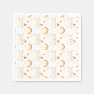 Bunny Dreams Neutral Baby Shower Napkins