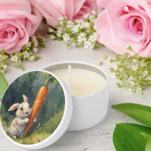 Bunny Dreams: Whimsical Soy Wax Candle Favour Mini Candle Favors