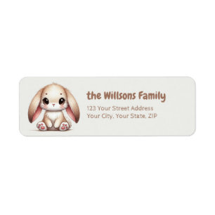 Bunny Eared Wonder Return Address Label