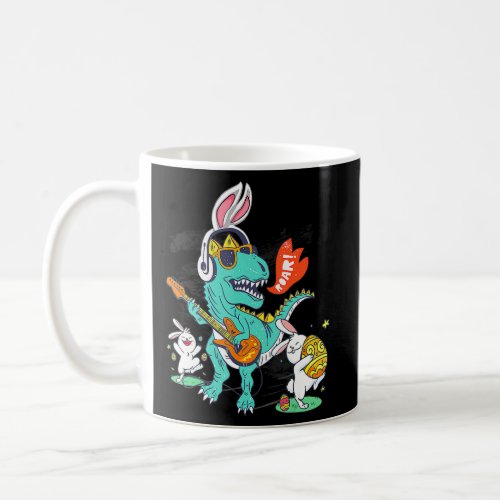 Bunny Ears Egg Easter Day Dinosaur Dino Rex 2022  Coffee Mug