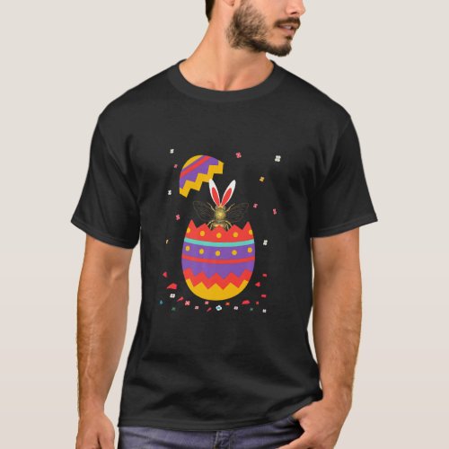 Bunny Ears Eggs Costume Cute Easter Day Graphic Be T_Shirt