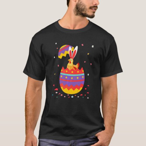 Bunny Ears Eggs Costume Cute Easter Day Graphic Ch T_Shirt