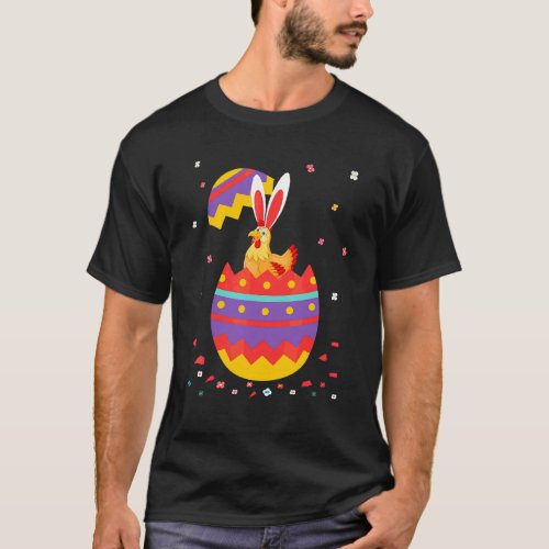 Bunny Ears Eggs Costume Cute Easter Day Graphic Ch T_Shirt