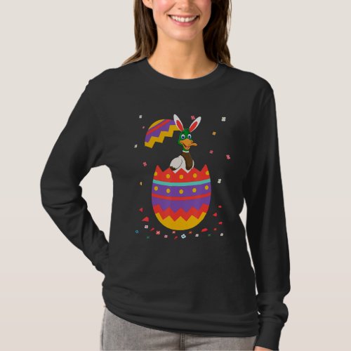 Bunny Ears Eggs Costume Cute Easter Day Graphic Du T_Shirt