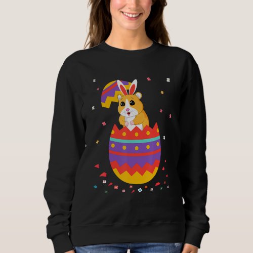 Bunny Ears Eggs Costume Cute Easter Day Graphic Ha Sweatshirt