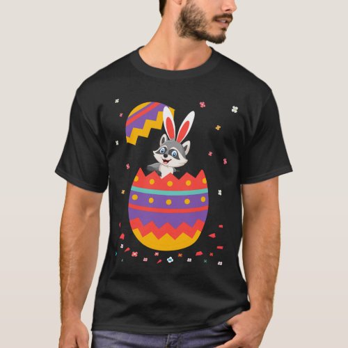 Bunny Ears Eggs Costume Cute Easter Day Graphic Ra T_Shirt