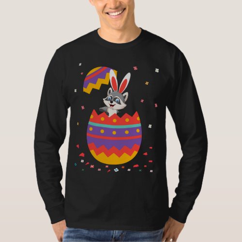 Bunny Ears Eggs Costume Cute Easter Day Graphic Ra T_Shirt