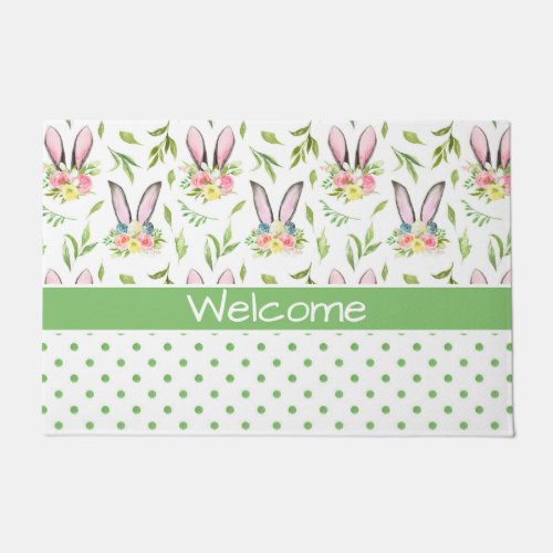 Bunny Ears  Eggs Doormat