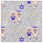 bunny ears hanukkah emoji fabric